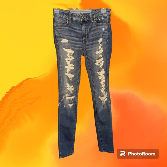 American Eagle Jegging Distressed Women's Size 2‎  (A78) - Picture 1 of 2